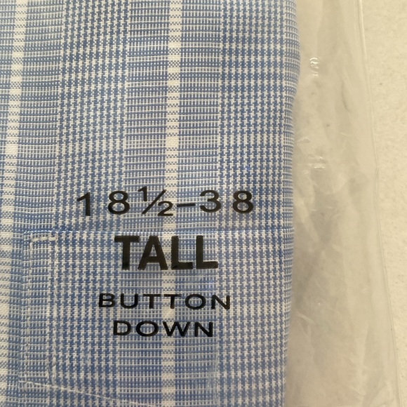 Long Sleeve Mens Dress Shirt 181/2-38 - Picture 4 of 5